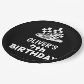Assiettes En Carton Allez karting, course voiture garçon anniversaire (Angle)