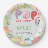 Assiettes En Carton Allez-y ! Boules de savon enfant d'anniversaire (Devant)