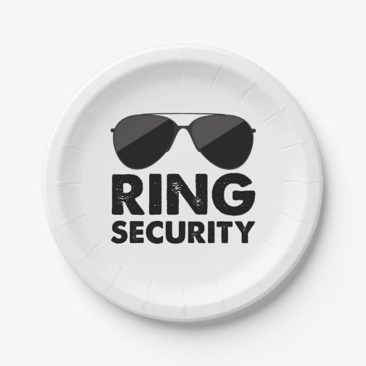 Assiettes En Carton Alliance de sécurité pour alliance de mariage (Devant)