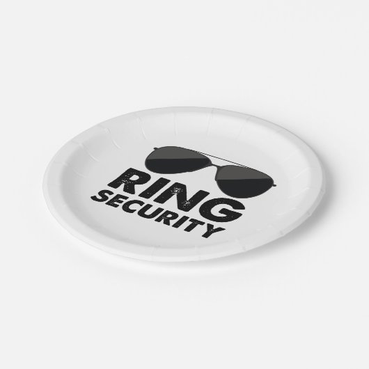 Assiettes En Carton Alliance de sécurité pour alliance de mariage (Angle)