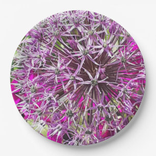 Assiettes En Carton Allium & Fleurs d'été