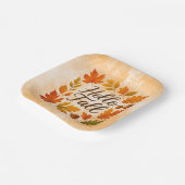 Assiettes En Carton Allo Feuilles et glaces automnales (Angulaire)