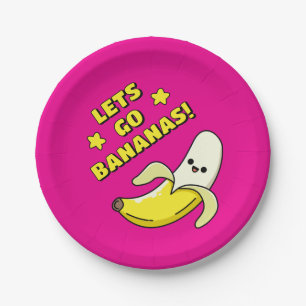 Assiettes En Carton Allons Bananes !