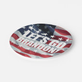 Assiettes En Carton ALLONS BRANDON ! [Police 2] Plaques de papier (Angle)