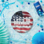 Assiettes En Carton ALLONS BRANDON ! [Police 6] Plaques de papier (Fête)