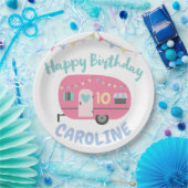 Assiettes En Carton Allons glaner la fille joyeuse fête d'anniversaire (Fête)