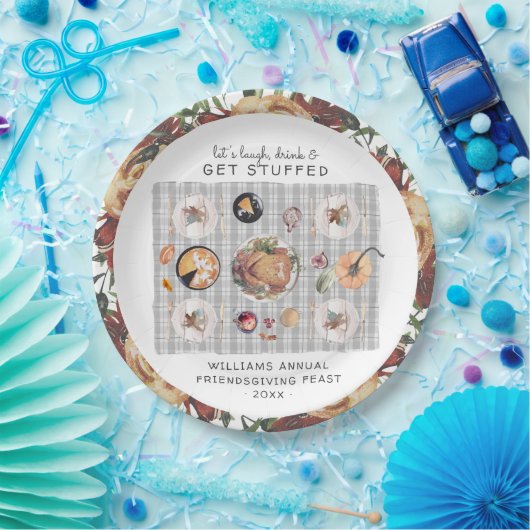 Assiettes En Carton Allons-y. | Action de grâces (Fête)
