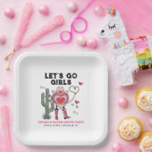 Assiettes En Carton Allons-y Filles Cowgirl Bachelorette Week-end (Fête)