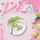 Assiettes En Carton Aloha 30ème fête d'adulte d'anniversaire (Fête)