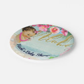 Assiettes En Carton Aloha Baby shower Retro Hawaiian Beach Party (Angle)