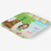 Assiettes En Carton Aloha Brunette Fête des filles (Angulaire)