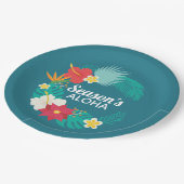 Assiettes En Carton Aloha de la saison (Angle)