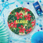 Assiettes En Carton Aloha - Édition Été (Fête)