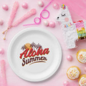Assiettes En Carton Aloha été (Fête)