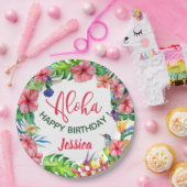 Assiettes En Carton Aloha Hawaiian Tropical Hibiscus fête d'anniversai (Fête)