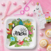 Assiettes En Carton Aloha Luau (Fête)