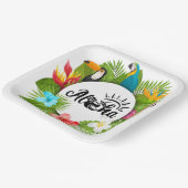 Assiettes En Carton Aloha Luau (Angulaire)