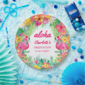 Assiettes En Carton Aloha Luau Tropical Graduical Party Plaque papier (Fête)