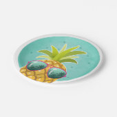 Assiettes En Carton Aloha plaque à papier Luau tropical d'anniversaire (Angle)