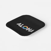Assiettes En Carton Aloha Rainbow Island Hawaii Pride LGBTQ (Angulaire)
