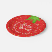 Assiettes En Carton Alors Berry Sweet Strawberry Anniversaire (Angle)