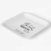 Assiettes En Carton Alors L'Aventure Commence Rustic Mountain Mariage (Angulaire)