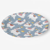 Assiettes En Carton Alpaca/Llama (Angle)