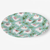 Assiettes En Carton Alpaca/Llama (Angle)