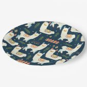 Assiettes En Carton Alpaca/Llama (Angle)