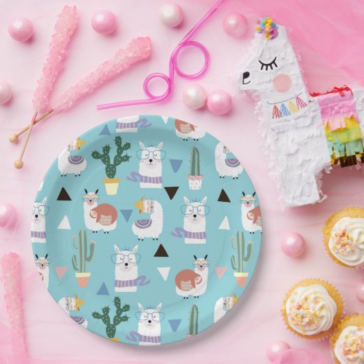 Assiettes En Carton Alpaca/Llama (Fête)