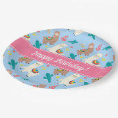 Assiettes En Carton Alpaca/Llama (Angle)