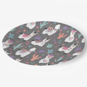 Assiettes En Carton Alpaca/Llama (Angle)