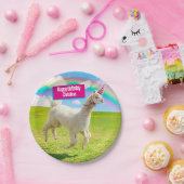 Assiettes En Carton Alpaca Unicorne sous ciel ouvert (Fête)