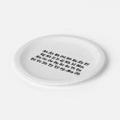 Assiettes En Carton Alphabet islandais [Íslenska Stafrófið] (Angle)