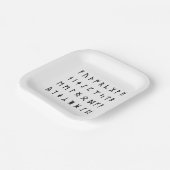 Assiettes En Carton Alphabet Runique [Futhorc] (Angulaire)