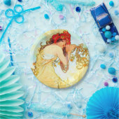 Assiettes En Carton Alphonse Mucha Art Nouveau Été (Fête)