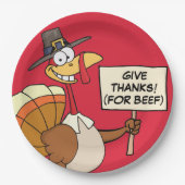Assiettes En Carton Alternatives à la Turquie pour le dîner de Thanksg (Devant)