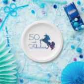 Assiettes En Carton Amant 50 de licorne et anniversaire fabuleux (Fête)