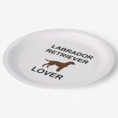 Assiettes En Carton amant de laboratoire de chocolat (Angle)