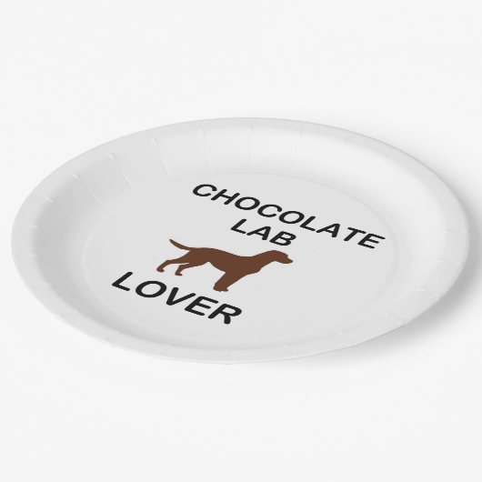 Assiettes En Carton Amant de laboratoire en chocolat LR (Angle)