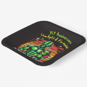 Assiettes En Carton Amateurs Aliens Sous Coucher De Soleil (Angulaire)