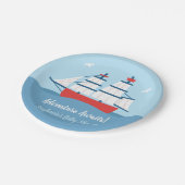 Assiettes En Carton Amateurs d'aventures en attente d'embarquement Pla (Angle)