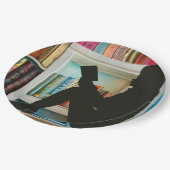 Assiettes En Carton Amateurs de livres (Angle)