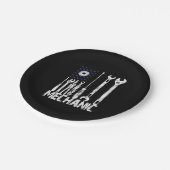 Assiettes En Carton Amateurs mécaniques| Mechanic USA Flag (Angle)