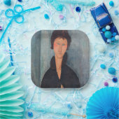 Assiettes En Carton Amedeo Modigliani - Femme aux yeux bleus (Fête)