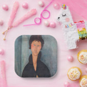 Assiettes En Carton Amedeo Modigliani - Femme aux yeux bleus (Fête)