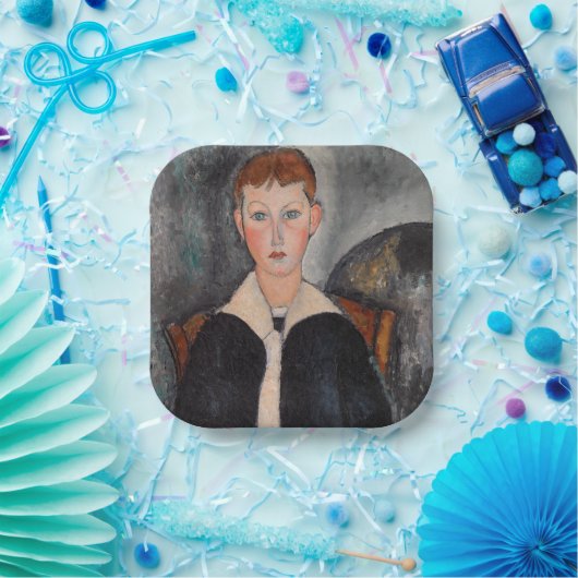 Assiettes En Carton Amedeo Modigliani - Garçon en Sailor (Fête)
