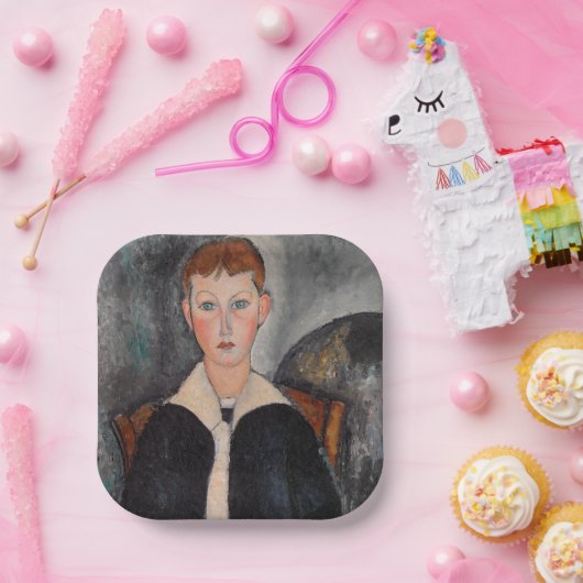 Assiettes En Carton Amedeo Modigliani - Garçon en Sailor (Fête)