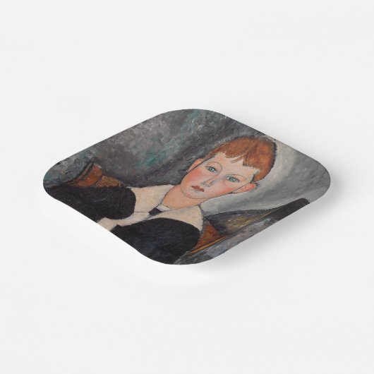 Assiettes En Carton Amedeo Modigliani - Garçon en Sailor (Angulaire)