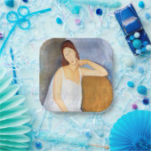 Assiettes En Carton Amedeo Modigliani - Jeanne Hebuterne (Fête)